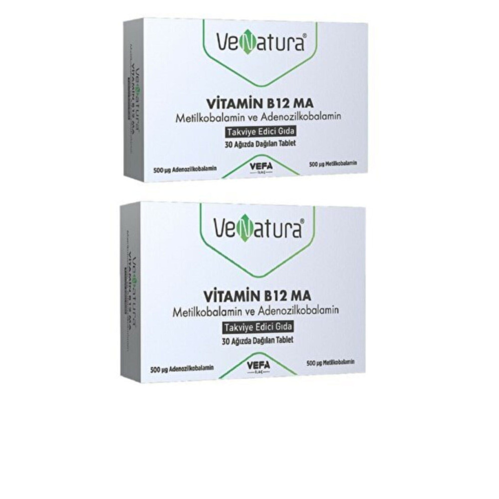 VeNatura Vitamin B12 Ma Metilkobalamin Ve Adenozilkobalamin Takviye Edici Gıda 2 Adet Sağlık / Diyet Fiyatı