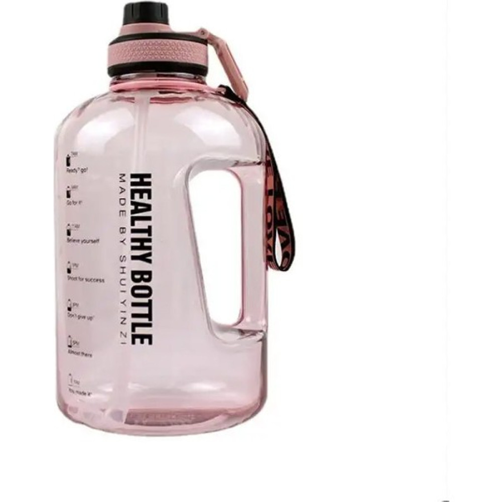 Vendas 2200 ml Motivasyon Su Matarası Suluk Spor Su Şişesi Bpa Içermez - Pembe Suluk Fiyatı