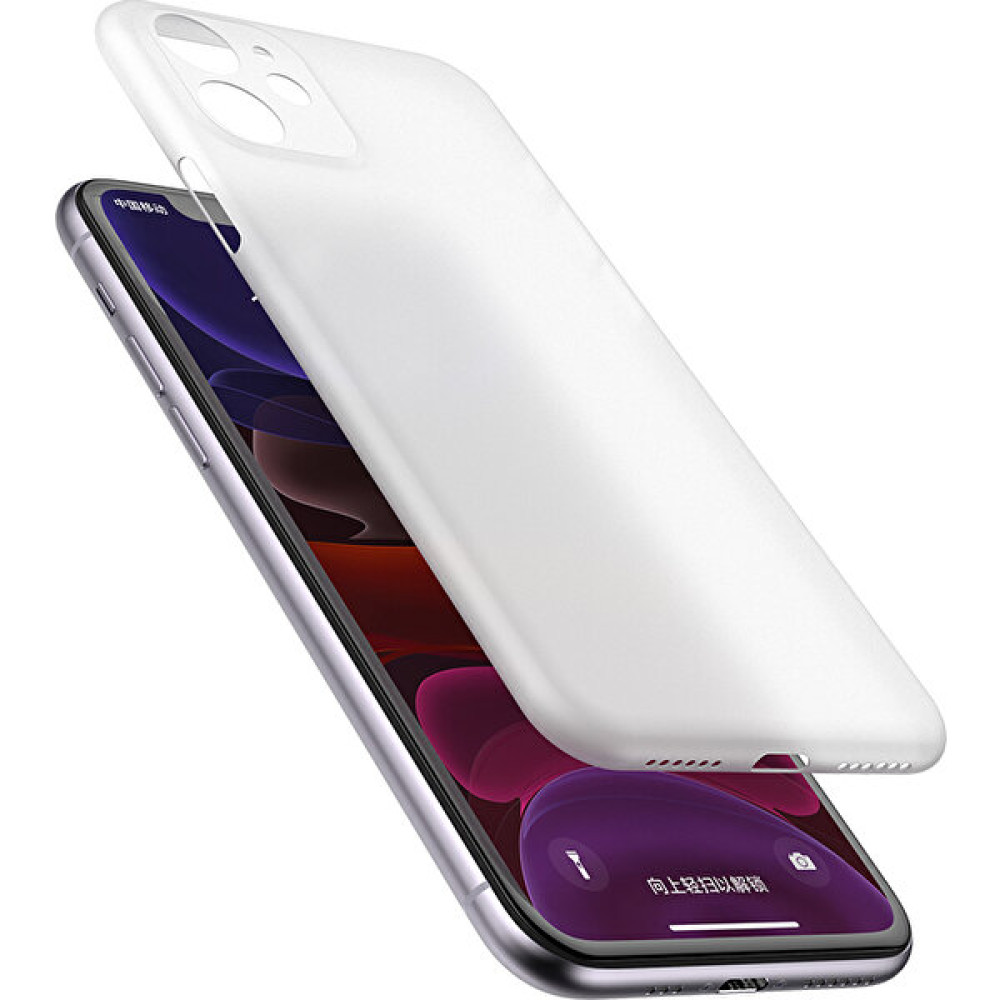 Vendas Apple iPhone 11 Wing Serisi İnce Silikon Kılıf - Şeffaf - Buzlu Beyaz Cep Telefonu Kılıfı Fiyatı