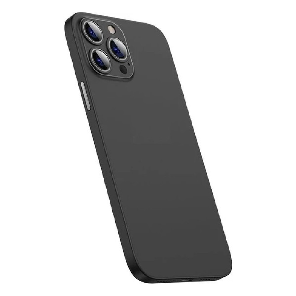 Vendas Apple iPhone 14 Pro Max Uyumlu (14 Pro Max) Wing Serisi Ultra Ince Kalıplı Sert Silikon Kılıf - Siyah Cep Telefonu Kılıfı Fiyatı
