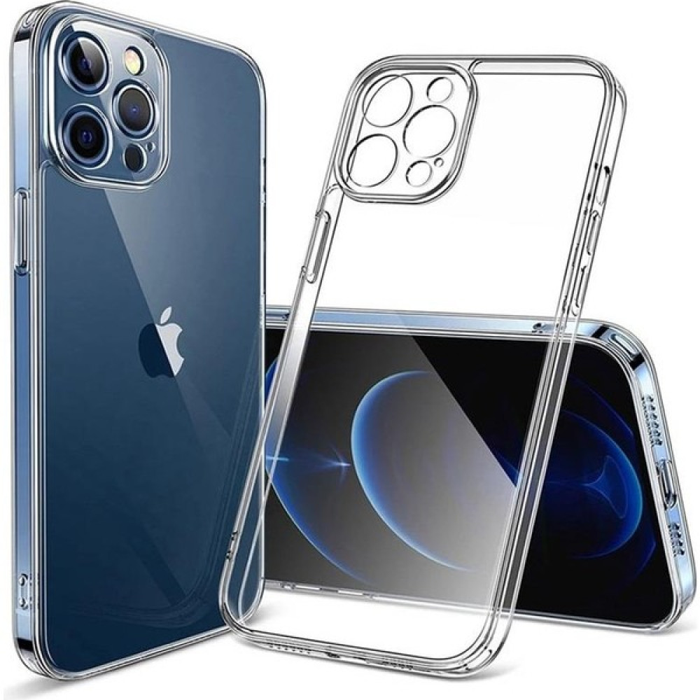 Vendas Apple iPhone 15 Pro Max Uyumlu (15 Pro Max) Simple Serisi Kamera Korumalı Soft Şeffaf Silikon Kılıf + Seramik Nano Ekran Koruyucu Cep Telefonu Kılıfı Fiyatı