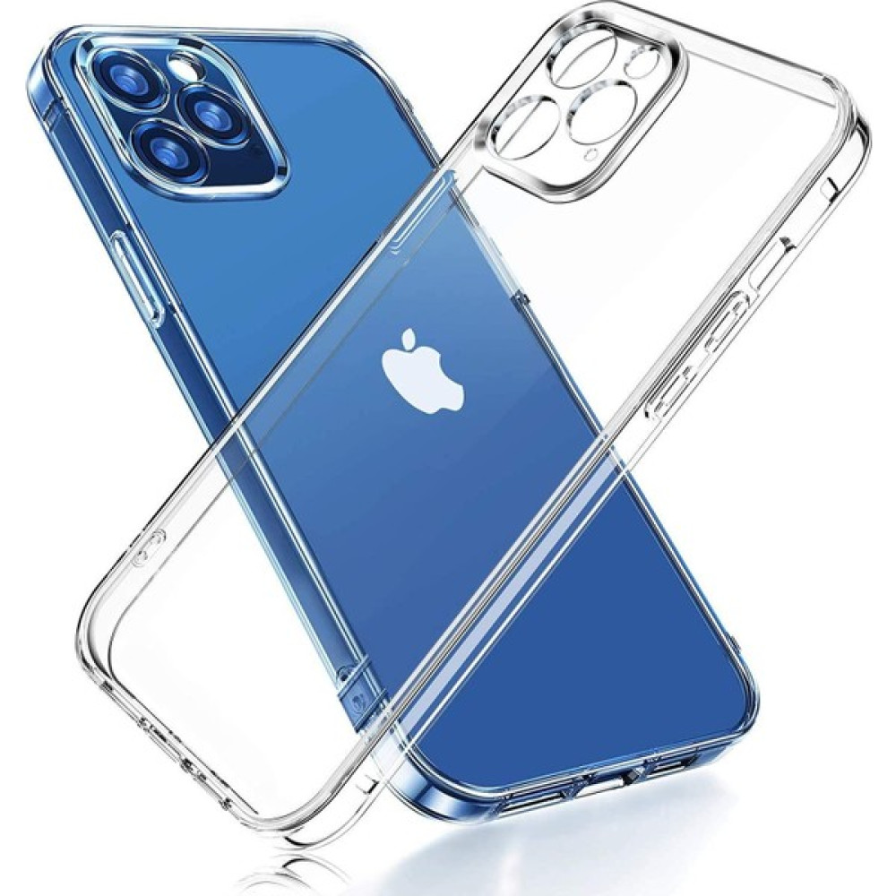 Vendas Apple iPhone 15 Pro Uyumlu (15 Pro) Simple Serisi Kamera Korumalı Soft Şeffaf Silikon Kılıf + Seramik Nano Ekran Koruyucu Cep Telefonu Kılıfı Fiyatı