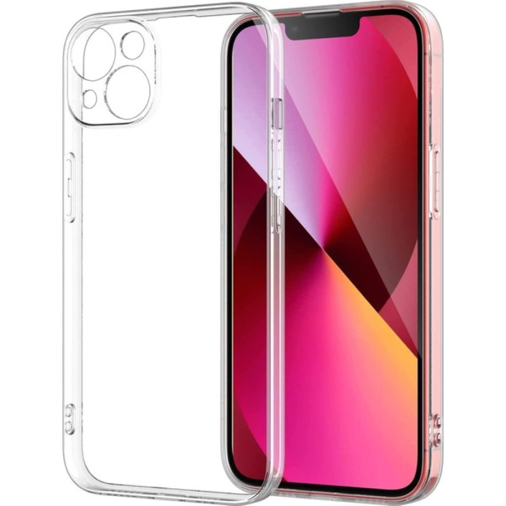 Vendas Apple iPhone 15 Uyumlu ( Apple iPhone 15 ) Simple Serisi Kamera Korumalı Soft Şeffaf Silikon Kılıf + Seramik Nano Ekran Koruyucu Cep Telefonu Kılıfı Fiyatı