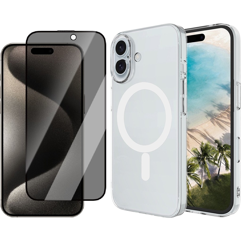 Vendas Apple iPhone 16 Kamera Korumalı M-Safe Şarj Özellikli Şeffaf Zore London Sert PC Kapak + Hayalet Ekran Koruyucu Cep Telefonu Ekran Koruyucusu Fiyatı