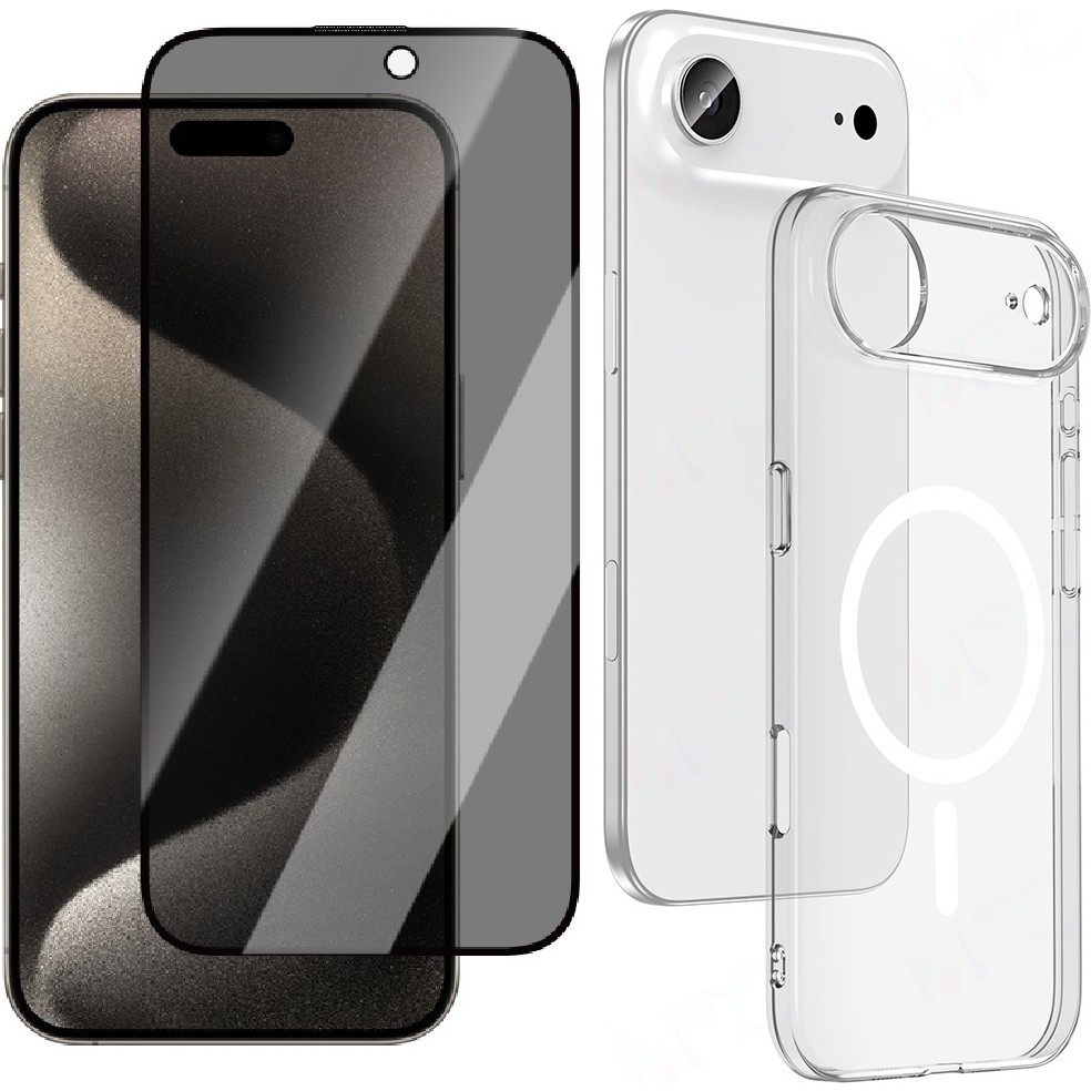Vendas Apple iPhone 17 Air Kamera Korumalı M-Safe Şarj Özellikli Şeffaf Zore London Sert PC Kapak + Hayalet Ekran Koruyucu Cep Telefonu Ekran Koruyucusu Fiyatı