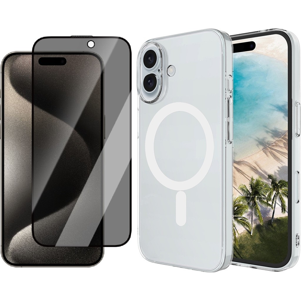 Vendas Apple iPhone 17 Kılıf Zore M-Safe Şarj Özellikli Şeffaf Kamera Çerçeveli Porto Kapak + Hayalet Ekran Koruyucu Cep Telefonu Kılıfı Fiyatı