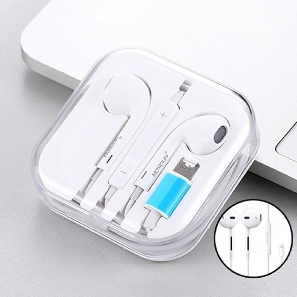 Vendas iPhone 7/8/plus/x/xs/xr Uyumlu Kablolu Bluetooth Eşleştirmeli Mosidun Best Mikrofonlu Kulak - Beyaz Kulak İçi Kulaklık Fiyatı