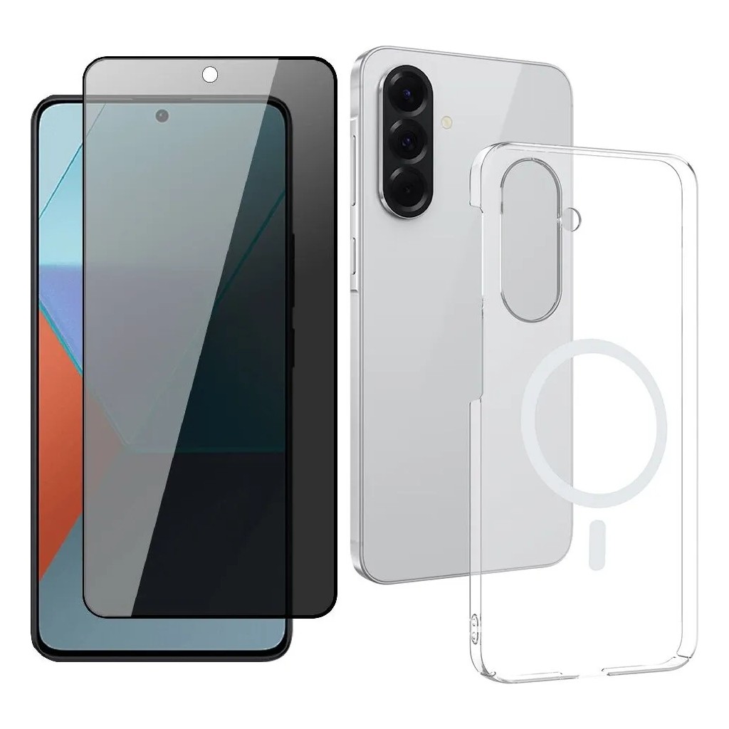 Vendas Samsung Galaxy A36 Kamera Korumalı M-Safe Şarj Özellikli Şeffaf Zore London Sert PC Kapak + Hayalet Ekran Koruyucu Cep Telefonu Ekran Koruyucusu Fiyatı