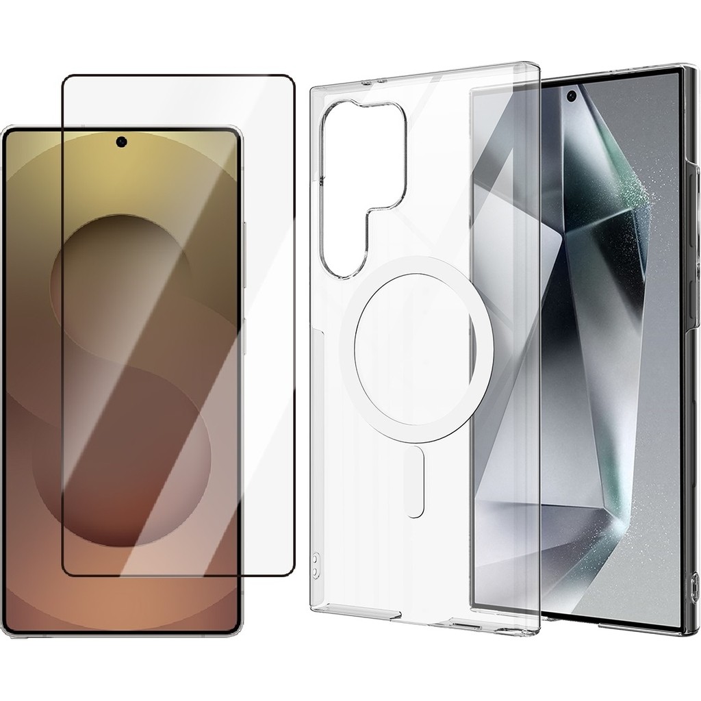 Vendas Samsung Galaxy S26 Ultra Kılıf Kamera Korumalı M-Safe Sert Pc Zore Porto Kapak + Cam Ekran Koruyucu - Şeffaf Cep Telefonu Kılıfı Fiyatı