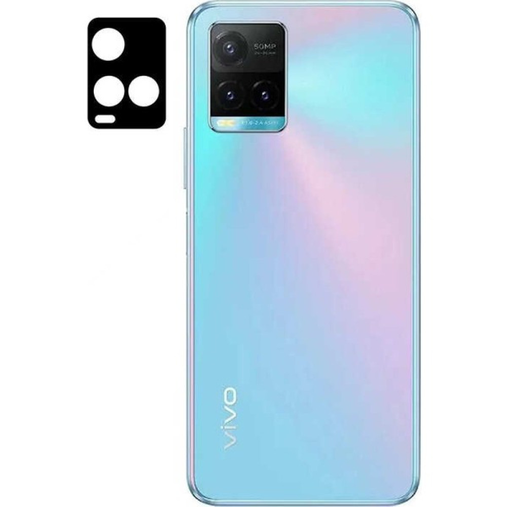 Vendas Vivo Y33S Tam Uyumlu 3D Kamera Lens Koruyucu - Siyah Cep Telefonu Ekran Koruyucusu Fiyatı