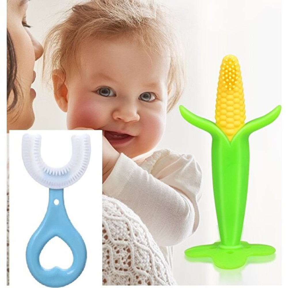 Venelda 2 Li Set Bebek Ağız ve Diş Bakım Seti Mısır Diş Kaşıyıcı + U Şekilli Diş Fırçası Diş Fırçaları Fiyatı