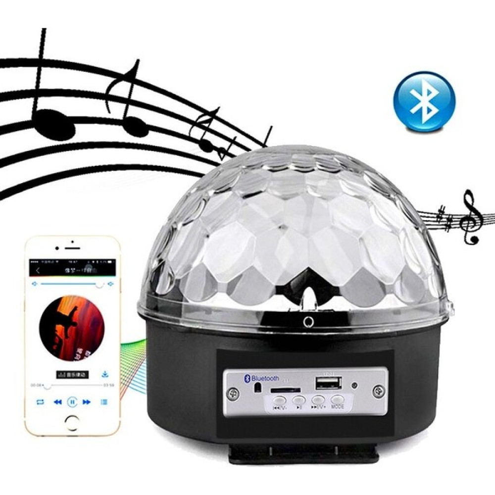 Venelda Bluetooth Sd Aux USB LED Disko Lamba Topu Speaker - Beyaz Gece Lambası Fiyatı