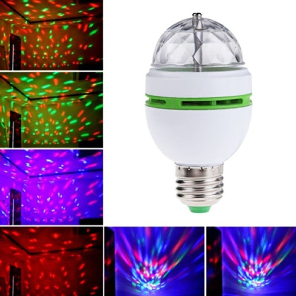 Venelda Disko Ampul LED Işıklı Döner Başlıklı - Magic Bulp - Beyaz Gece Lambası Fiyatı
