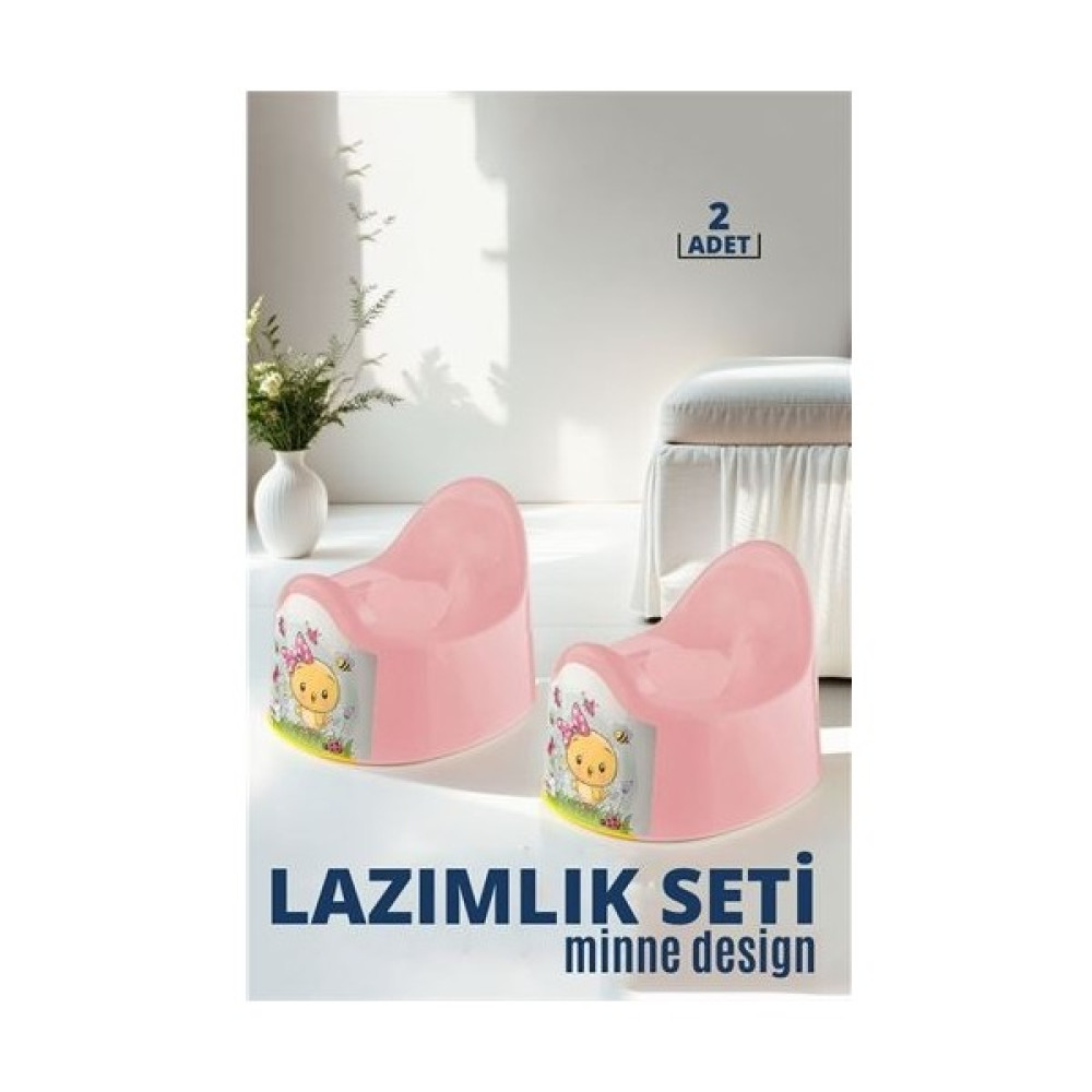 Venelda Pembe Lazımlık Minne Design 2 Li Set 719102 Bebek Lazımlık Fiyatı