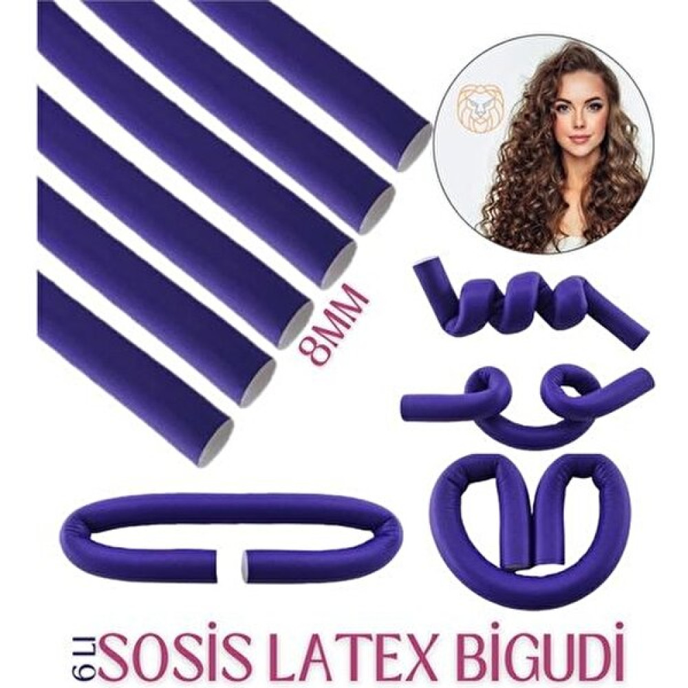 Venelda Transformacion 8 mm Sosis Latex Bigudi 6 Lı Paket 719267 Saç Fırçası ve Tarağı Fiyatı