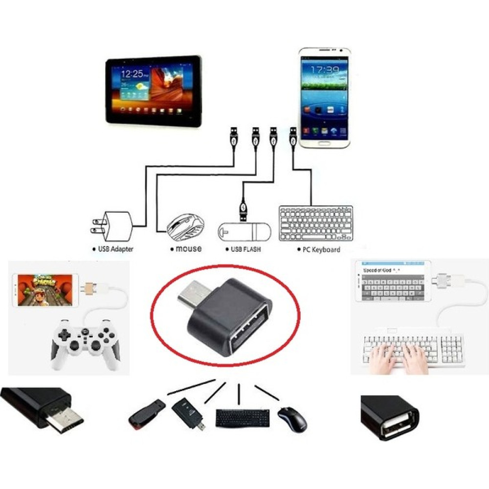 Venelda USB To Micro USB Ye Dönüştürücü - Klavye Mouse Joystick Telefona Bağlama Oyuncu Klavyesi Fiyatı