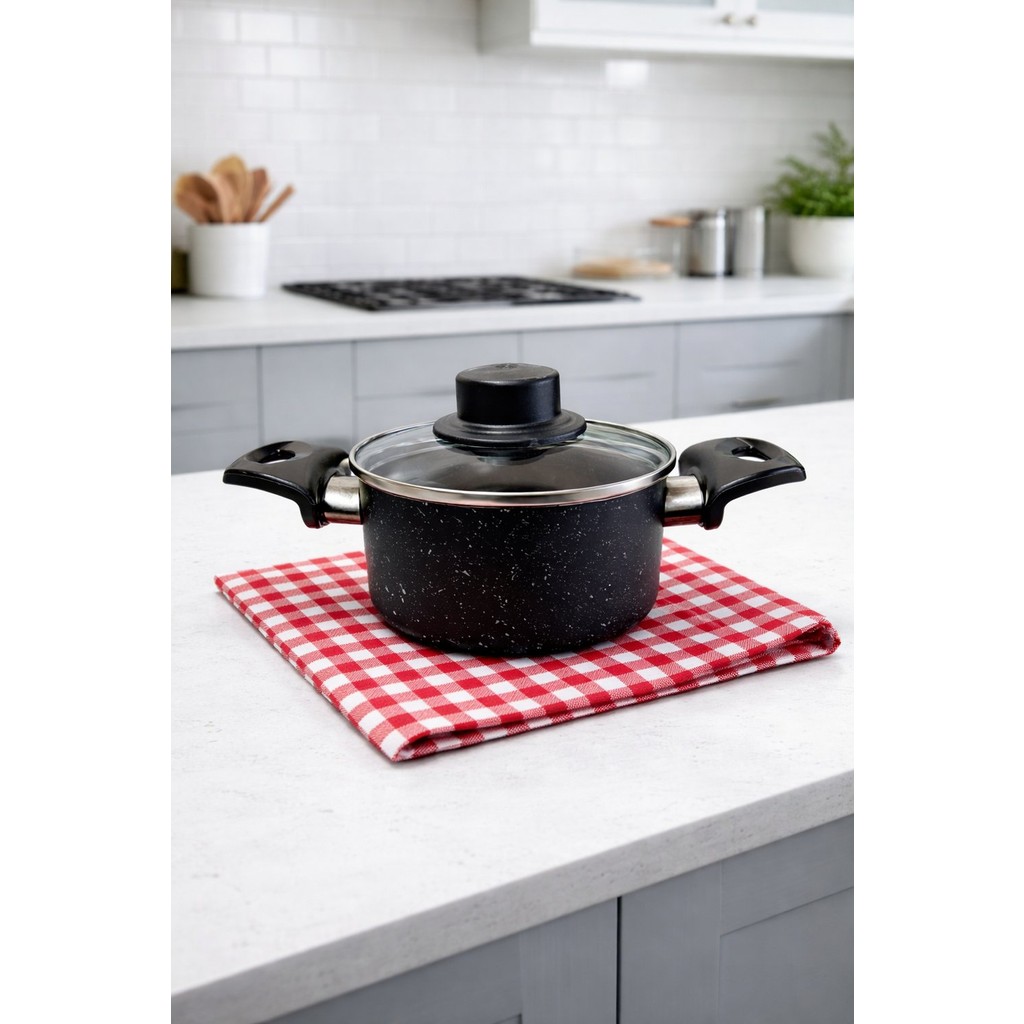 Venetto Mini Granit Tencere ( Mama Tenceresi) - Siyah - 16 cm Tencere / Tava Setleri Fiyatı