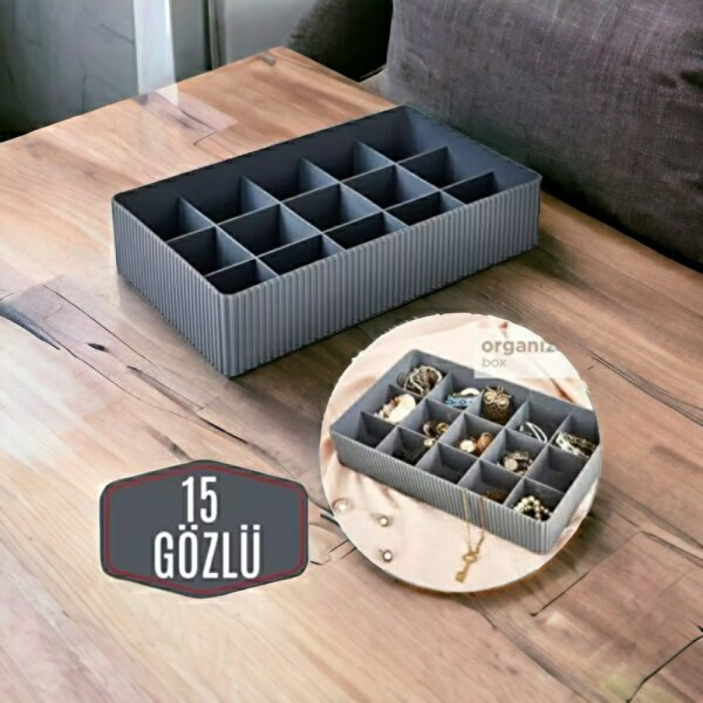 Veneza Çok Amaçlı 15 Bölmeli Organizer-Düzenleyici 3'lü Eşya Saklama / Düzenleme Fiyatı
