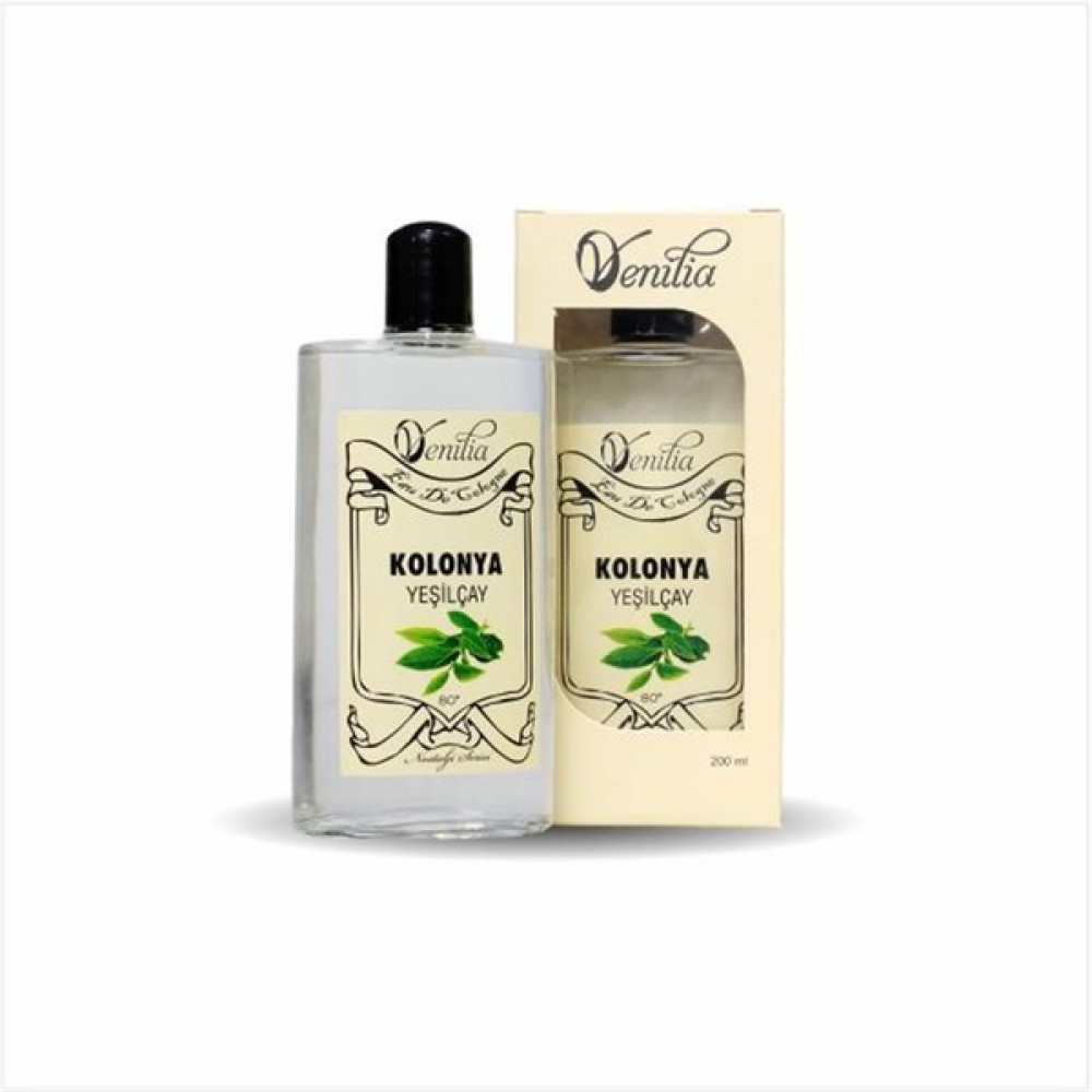 Venilia 200 ml Cam Şişe Venilia Yeşil Çay Esanslı Kolonya - Yeşil Çay Kolonyası Oto Boyaları Fiyatı