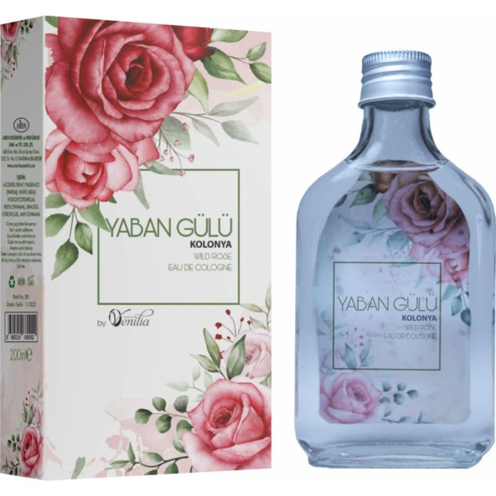 Venilia Yaban Gülü 200 ml Cam Şişe Kolonya - Kutulu Oto Boyaları Fiyatı