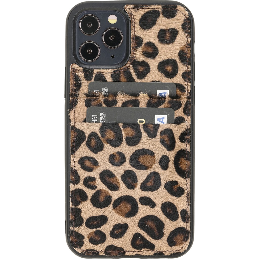 Venito Apple iPhone 12 Pro Max Capri Tüylü Leopar Deri Kartlıklı Telefon Kılıfı Cep Telefonu Kılıfı Fiyatı