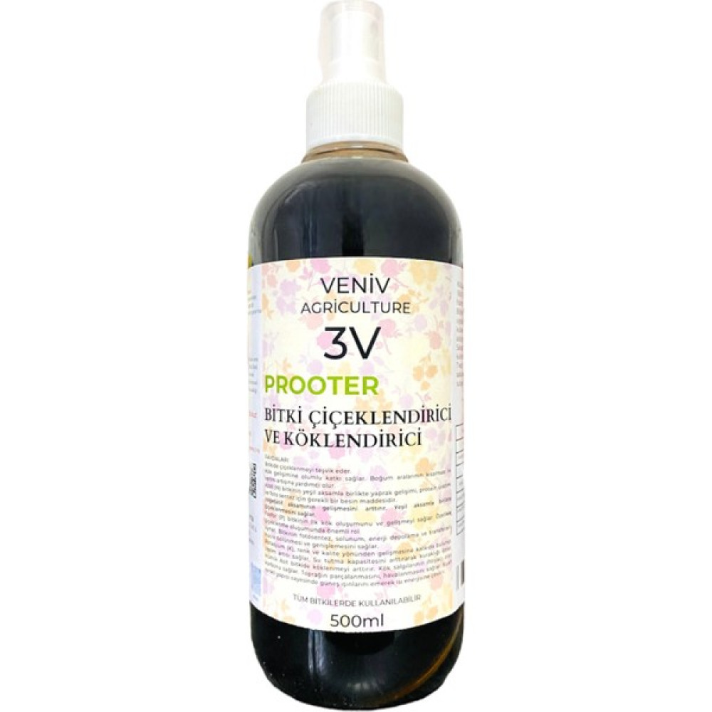 Veniv 3V Prooter Bitki Çiçeklendirici ve Köklendirici 500ML - Tüm Bitkilerde Kullanılabilir Bitki Fiyatı