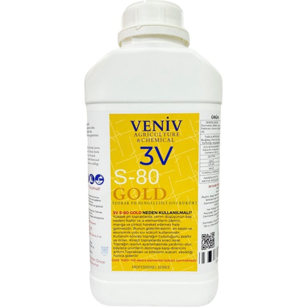 Veniv 3V S-80 Gold Sıvı Kükürt 5l Gübre Fiyatı