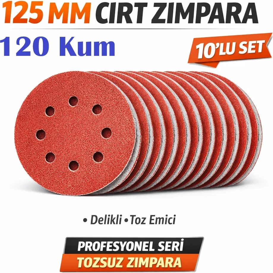 Venoa 125 mm Cırt Zımpara Kağıdı 10 Adet – 8 Delikli Disk, Ahşap & Metal Uyumlu - 120 Kum SSD / Solid State Drive Fiyatı
