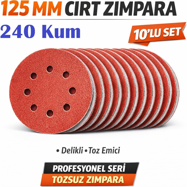 Venoa 125 mm Cırt Zımpara Kağıdı 10 Adet – 8 Delikli Disk, Ahşap & Metal Uyumlu - 240 Kum SSD / Solid State Drive Fiyatı