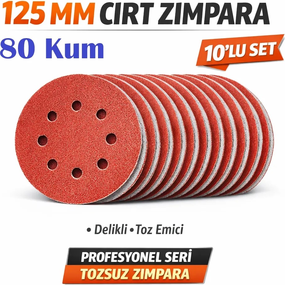 Venoa 125 mm Cırt Zımpara Kağıdı 10 Adet – 8 Delikli Disk, Ahşap & Metal Uyumlu - 80 Kum SSD / Solid State Drive Fiyatı