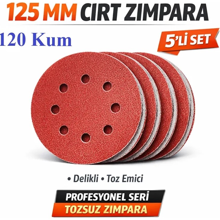 Venoa 125 mm Cırt Zımpara Kağıdı 5 Adet – 8 Delikli Disk, Ahşap & Metal Uyumlu - 120 Kum SSD / Solid State Drive Fiyatı