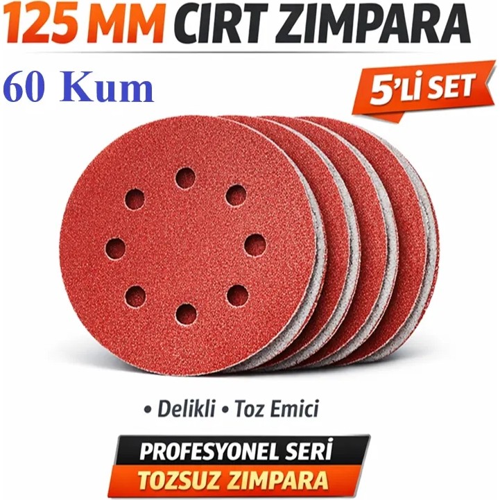 Venoa 125 mm Cırt Zımpara Kağıdı 5 Adet – 8 Delikli Disk, Ahşap & Metal Uyumlu - 60 Kum SSD / Solid State Drive Fiyatı