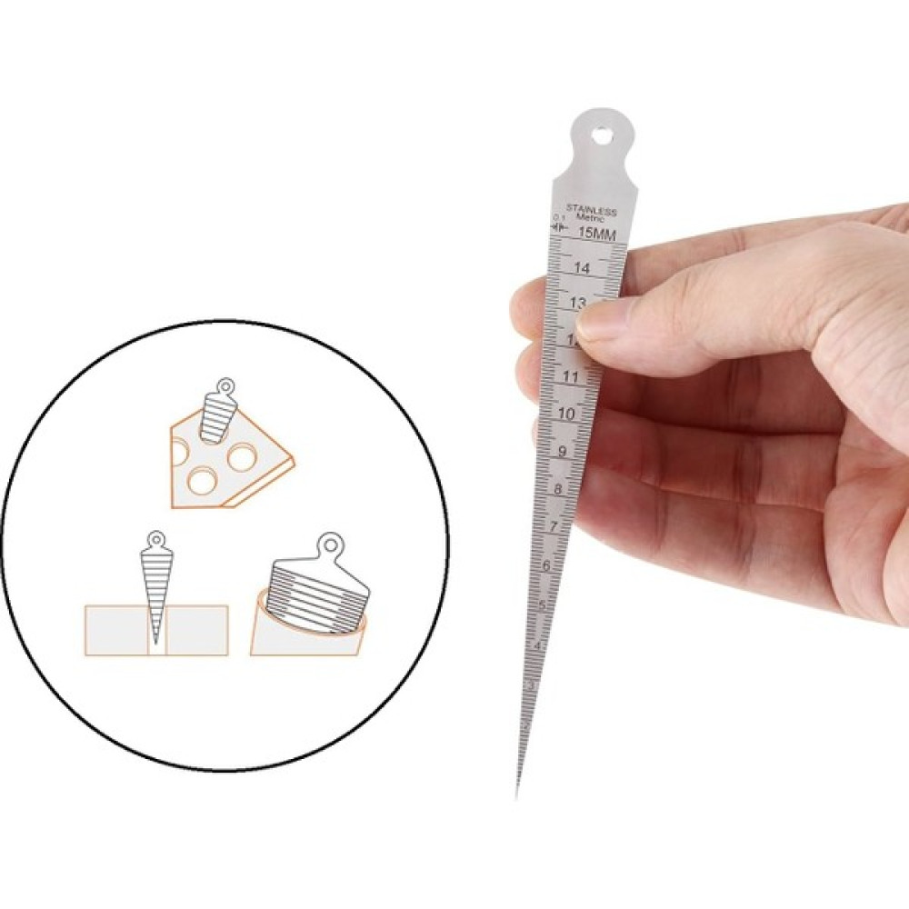 Venoa Delik Ölçme Cetveli Üçgen 1-29 mm Diğer Test ve Ölçüm Cihazları Fiyatı
