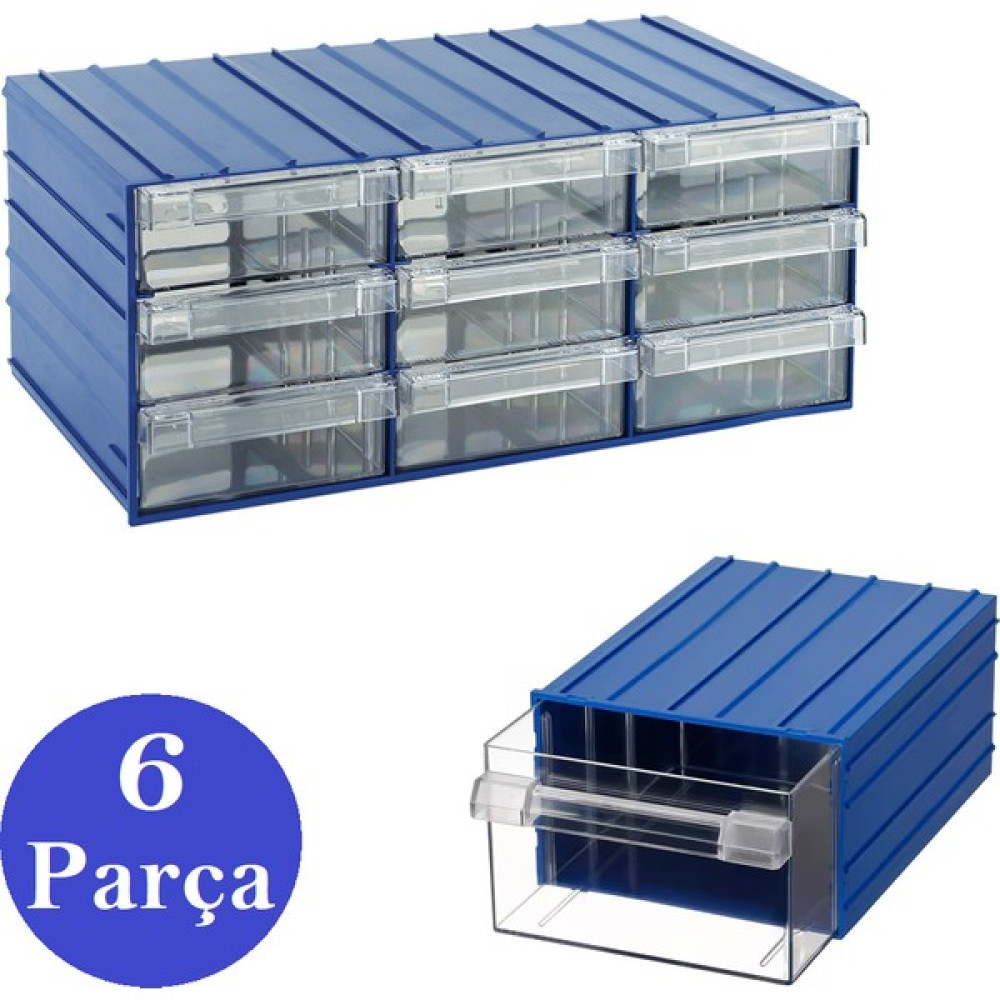 Venoa DS45 Şeffaf Çekmeceli Avadanlık Parça Kutusu 6 Parça 175X230X110 mm Alet Çantası & Dolabı Fiyatı