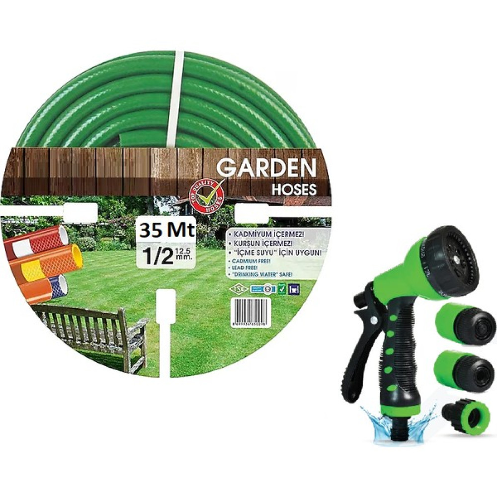 Venoa Garden VGM35 Kırılmaz Örgülü Bahçe Su Hortumu 35 mt 5 Parça Oto Boyaları Fiyatı