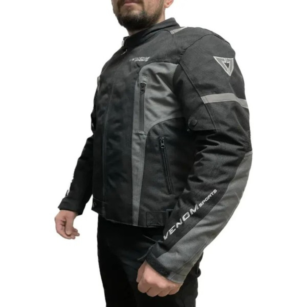 Venom Air Racing Siyah Gri Motosiklet Montu - 4XL Motorsiklet Montları Fiyatı