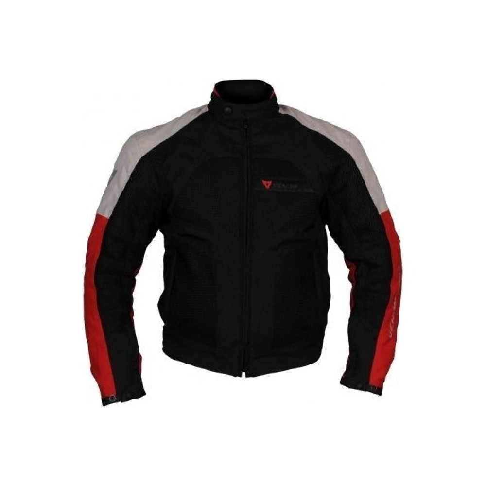 Venom Dynamic Yazlık Fileli Mont İç Astarlı (Kırm-Gri-Siyah) - 2XL Motorsiklet Montları Fiyatı