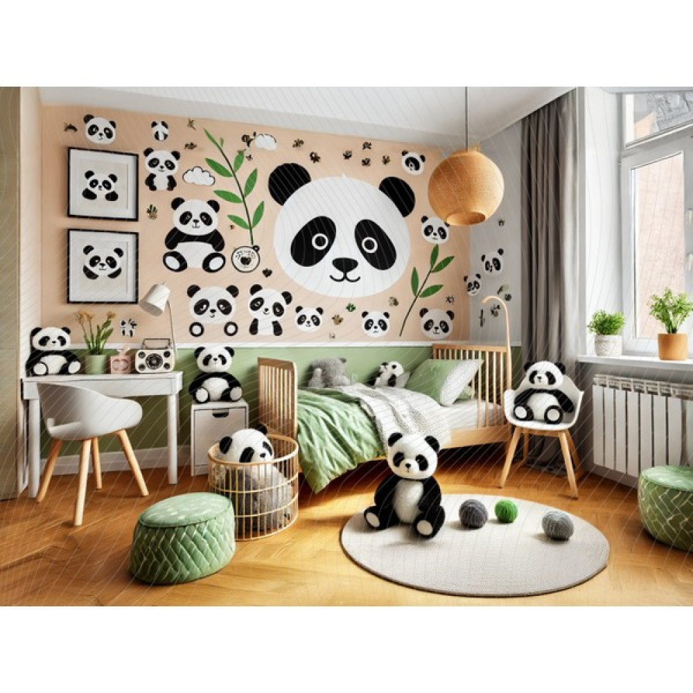 Venspor Sevimli Panda Temalı Çocuk Odası Stüdyo Fonu, 200X150CM Arka Plan Oto Boyaları Fiyatı