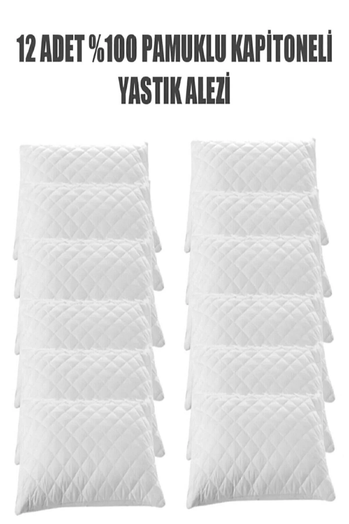 VentiSette 12 Adet Kapitoneli Fermuarlı Yastık Koruyucu Alez 50x70 Cm" Yastık Kılıfı Fiyatı