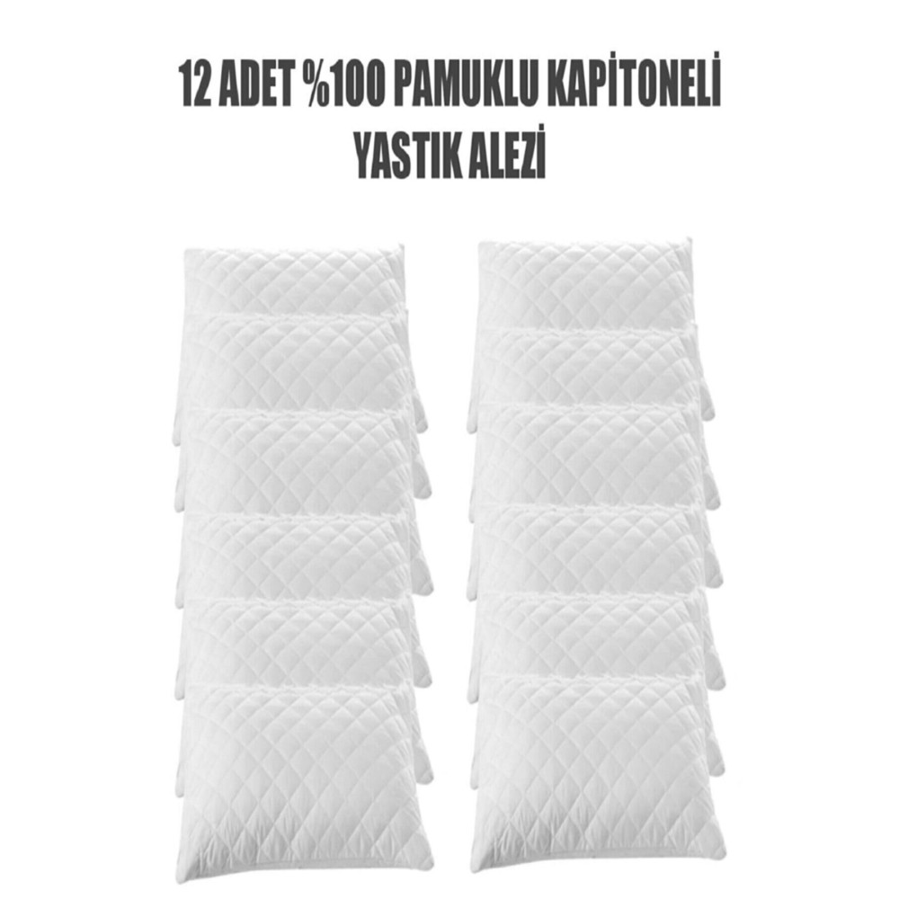 VentiSette 12 Adet Kapitoneli Fermuarlı Yastık Koruyucu Alez 50x70 cm Yastık Kılıfı Fiyatı