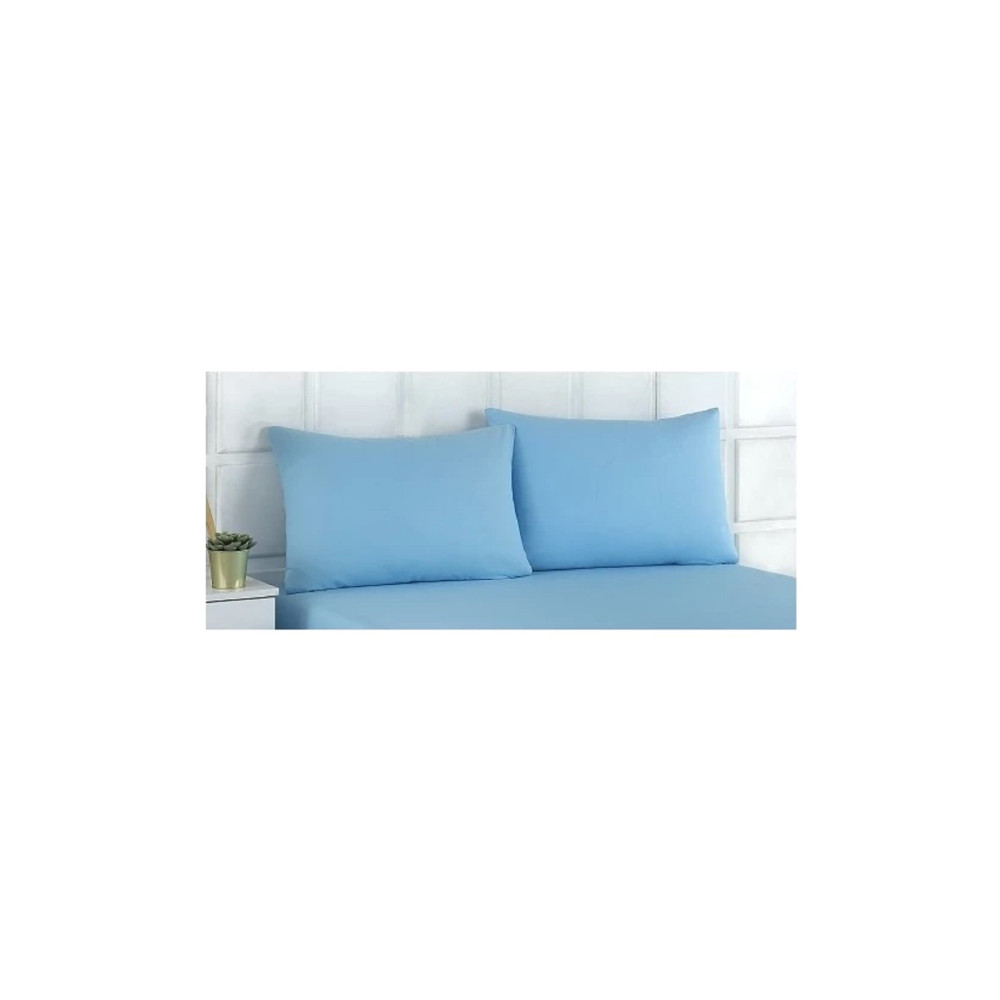 VentiSette 2 Adet Açık Mavi Pamuklu Fermuarlı 50x70 Cm Yastık Kılıfı Yastık Kılıfı Fiyatı