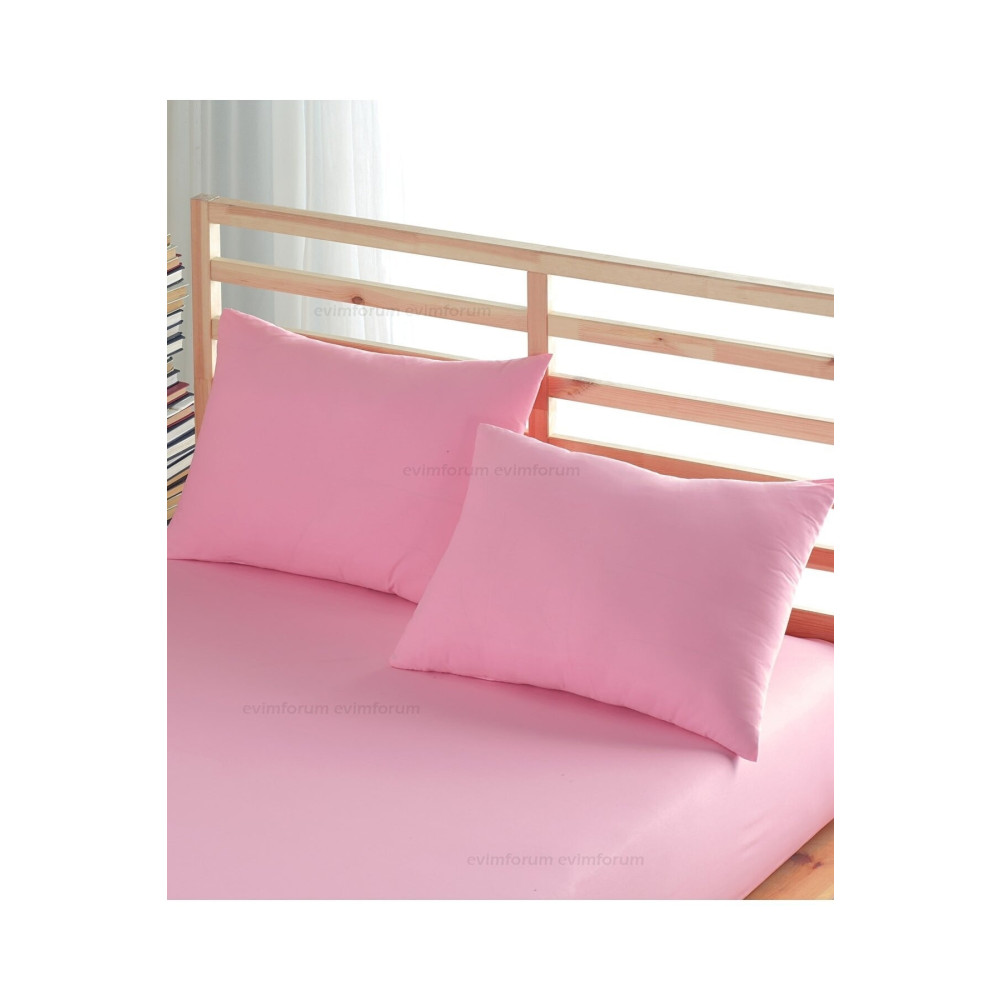 VentiSette 2 Adet Açık Pembe Pamuklu Fermuarlı 50x70 Cm Yastık Kılıfı Yastık Kılıfı Fiyatı