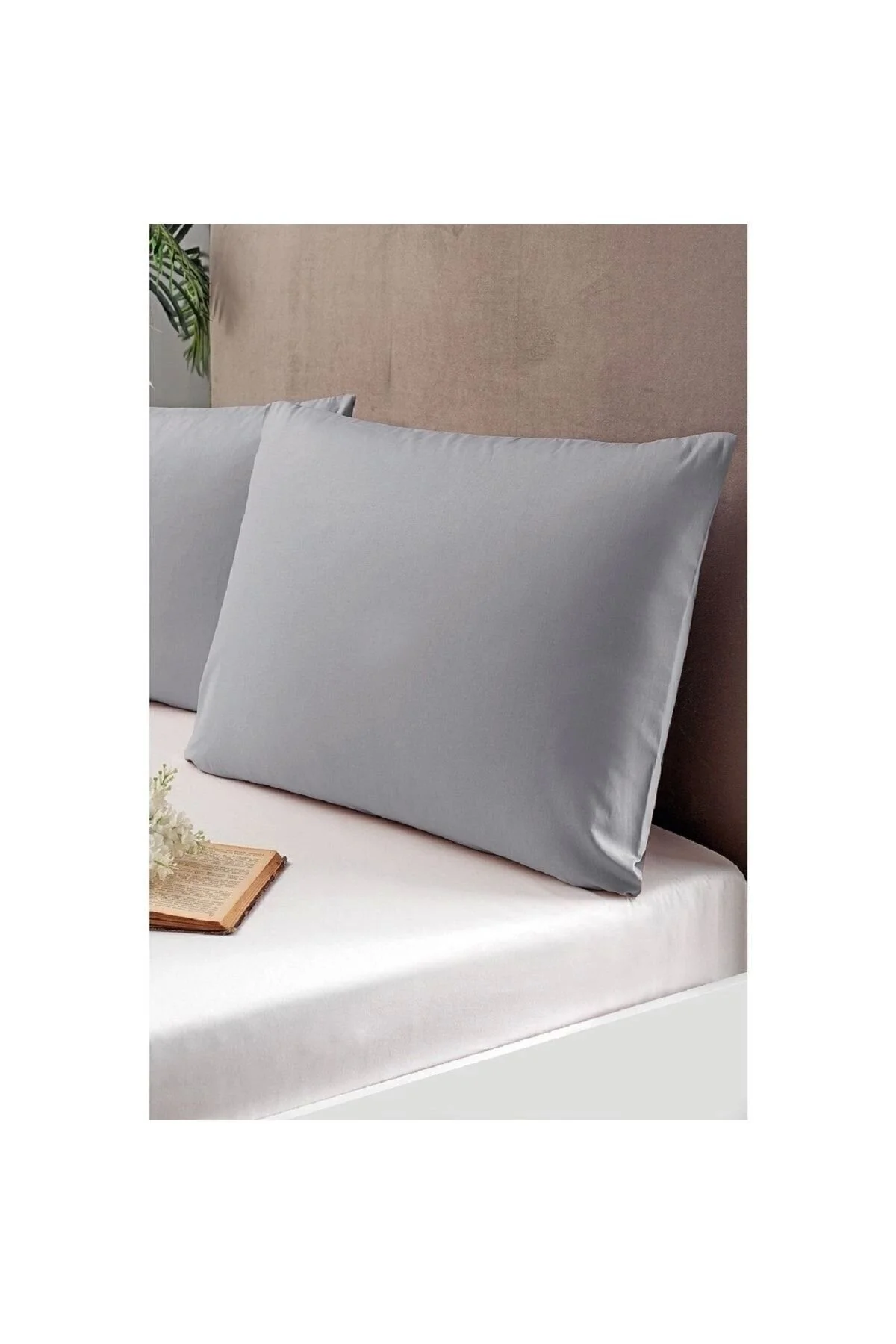 VentiSette 2 Adet Gri Fermuarlı 50x70 Cm Yastık Kılıfı" Yastık Kılıfı Fiyatı