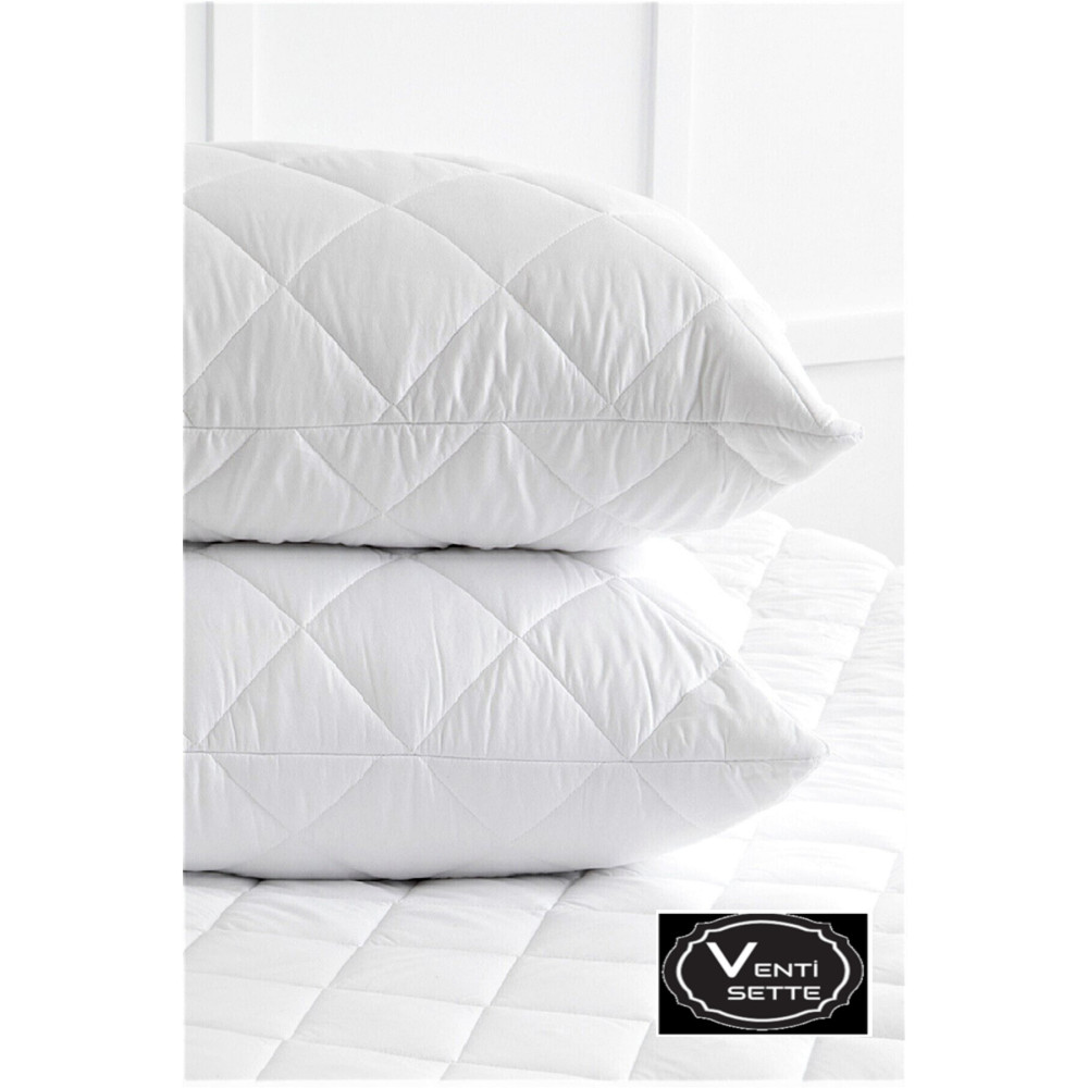 VentiSette 2 Adet Kapitoneli Fermuarlı Yastık Koruyucu Alez 50x70 cm Yastık Kılıfı Fiyatı