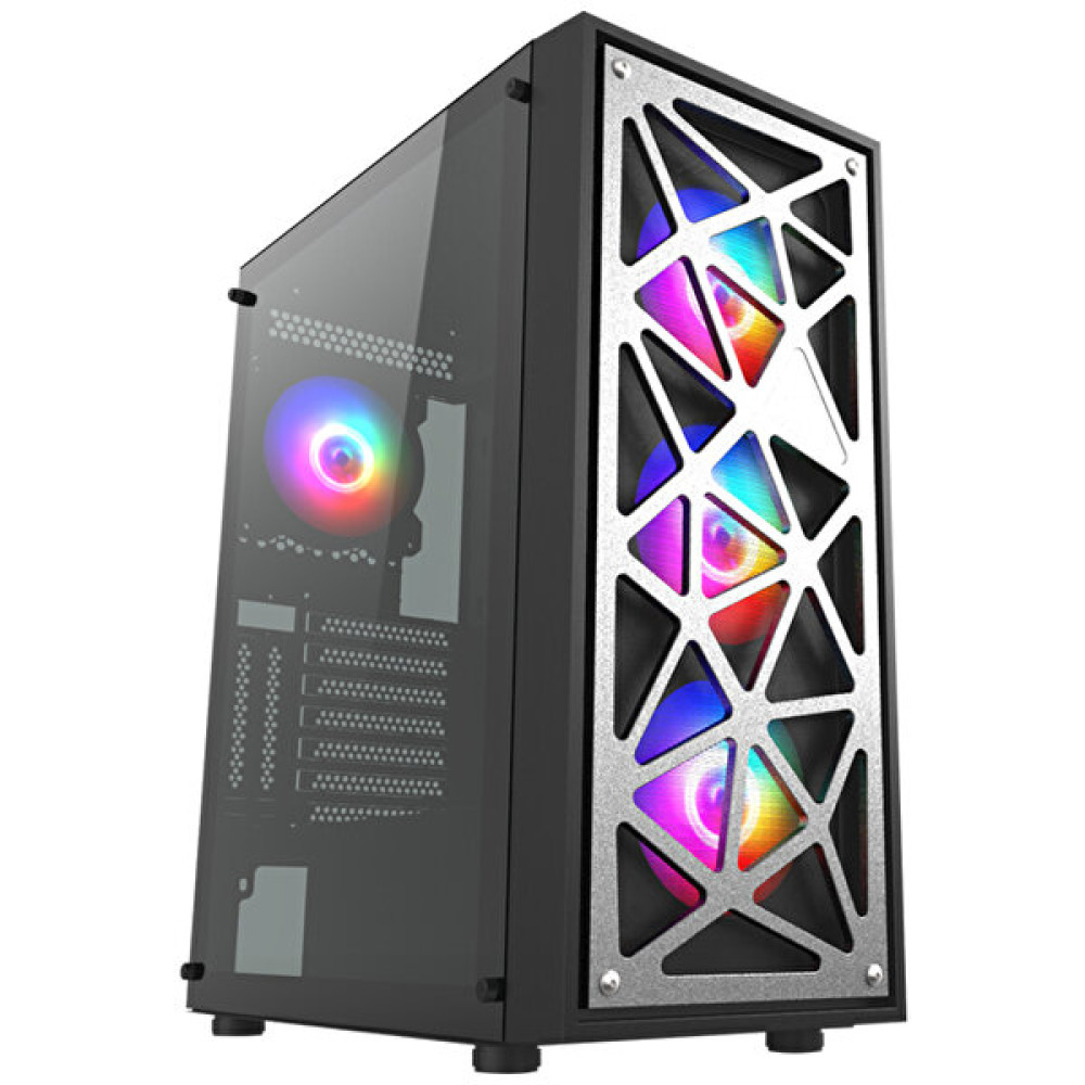 Vento Vg12A FSP 650W 80+ 4x120MM RGB Fan Temperli Cam USB 3.0 Mesh ATX Mid-Tower Gaming Kasa Masaüstü Bilgisayar Fiyatı