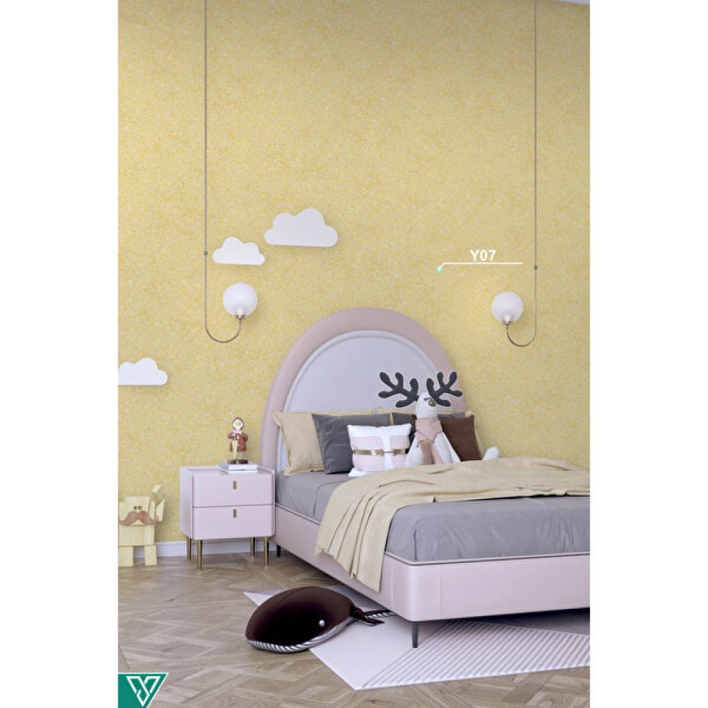 Ventrawall - Ipek Sıva | Canlı Sıva | Isı Ve Ses Yalıtımlı Sıva | Saf Pamuktan üretilmiş | Sarı | Y07-1,5kg | 5m2 - 02-Sarı İç Cephe Duvar Boyası Fiyatı