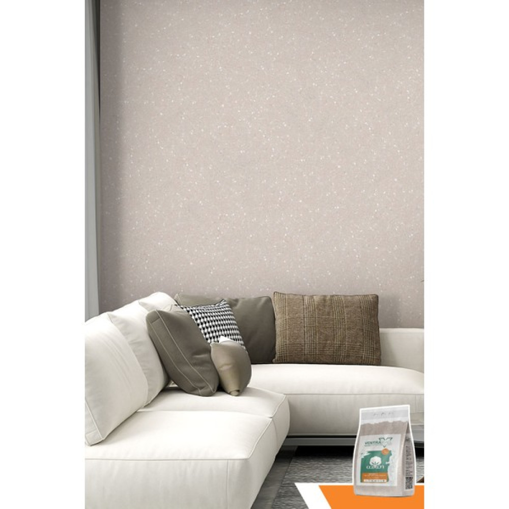 Ventrawall - Ipek Sıva - Organik Duvar Kaplama - Dekoratif Sıva - Krem - 1.5 Kg - 5m² - C03 İç Cephe Duvar Boyası Fiyatı