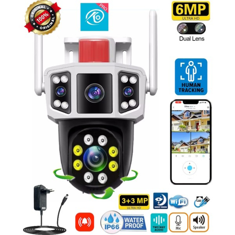 Ventus 3035 Dual Lens 360° Görüş Waterproof Akıllı Kamera Wifi O-Kam Pro Türkçe Kişi Takibi (Adaptör Dahil) Diğer Fiyatı