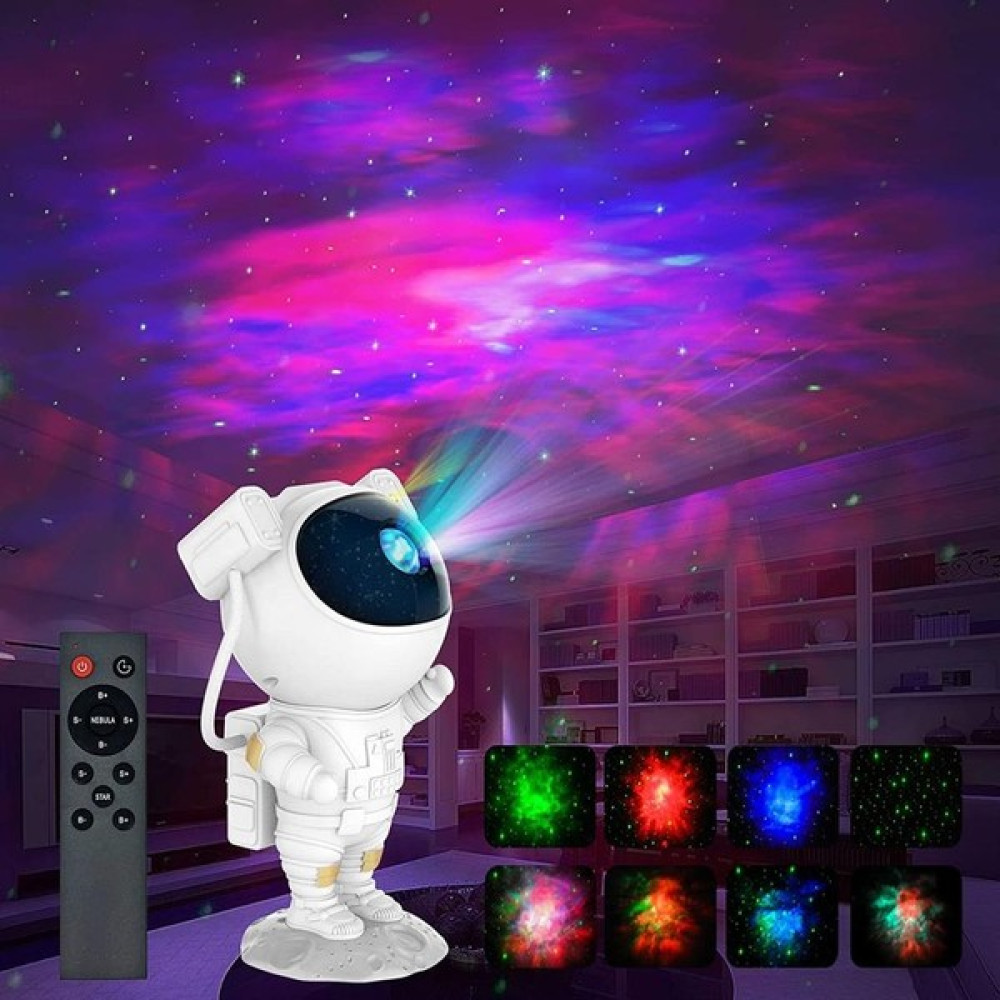 Ventus Astronot Galaksi Yıldız Projektör Gece Lambası Kumandalı USB Kablolu - Beyaz Gece Lambası Fiyatı