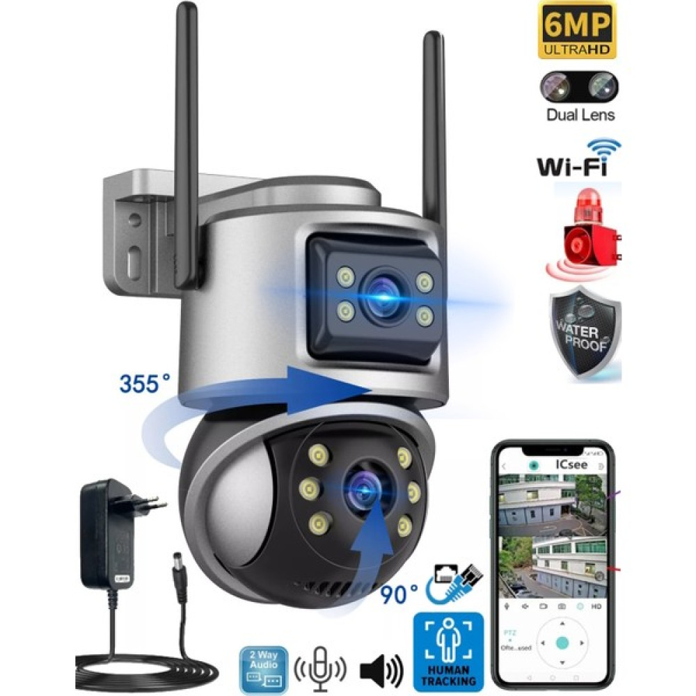 Ventus Icsee VIVA232 6mp Dual Lens 360° Görüş Hareketli Waterproof Gece Görüş Sesli Görüşme Akıllı Kamera Diğer Fiyatı